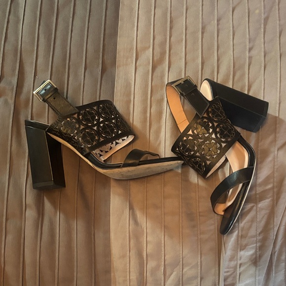 Kate Spade Black Cut-Out Healed Sandals size 6 - Picture 2 of 15